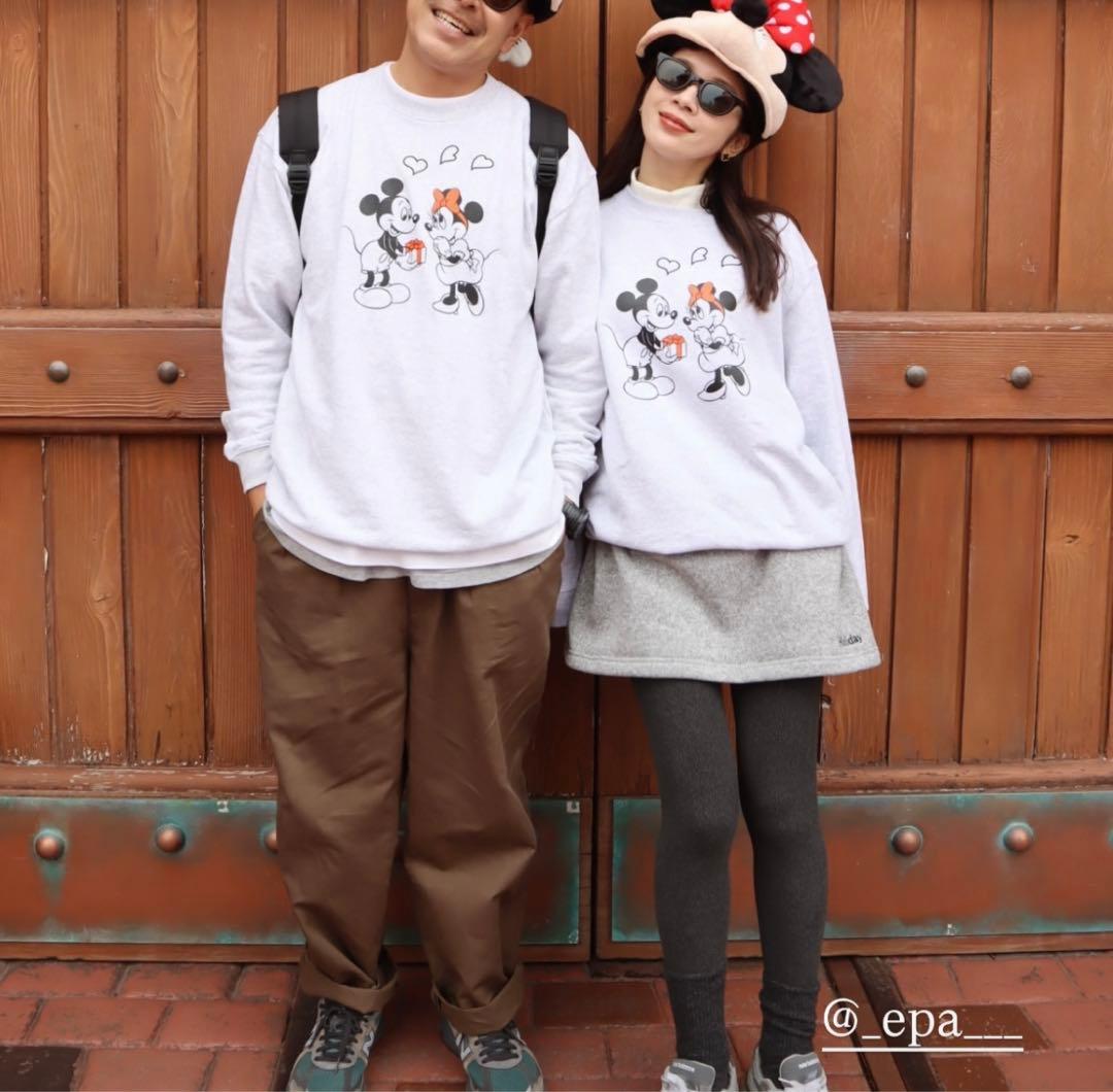 【新品未使用品】epa エパ ミッキーミニー スウェットMサイズ グレー