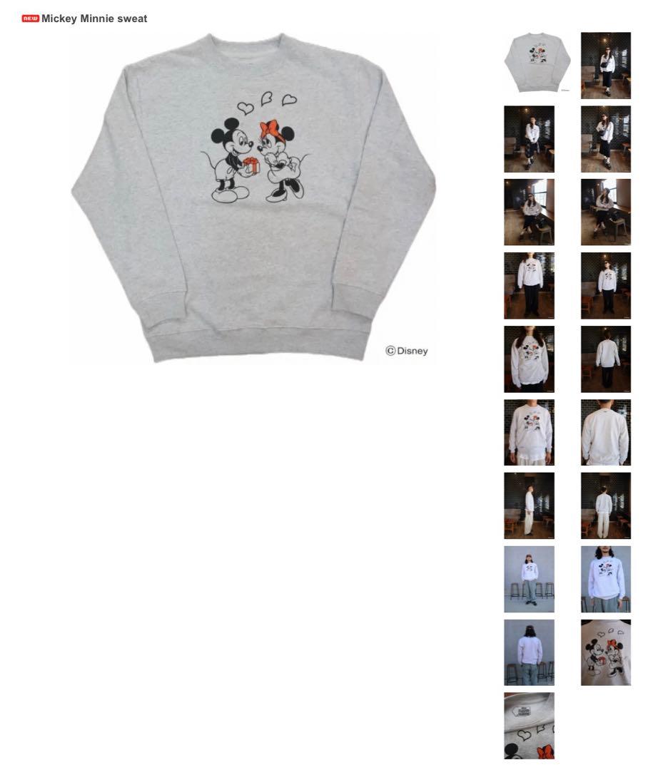 【新品未使用品】epa エパ ミッキーミニー スウェットMサイズ グレー
