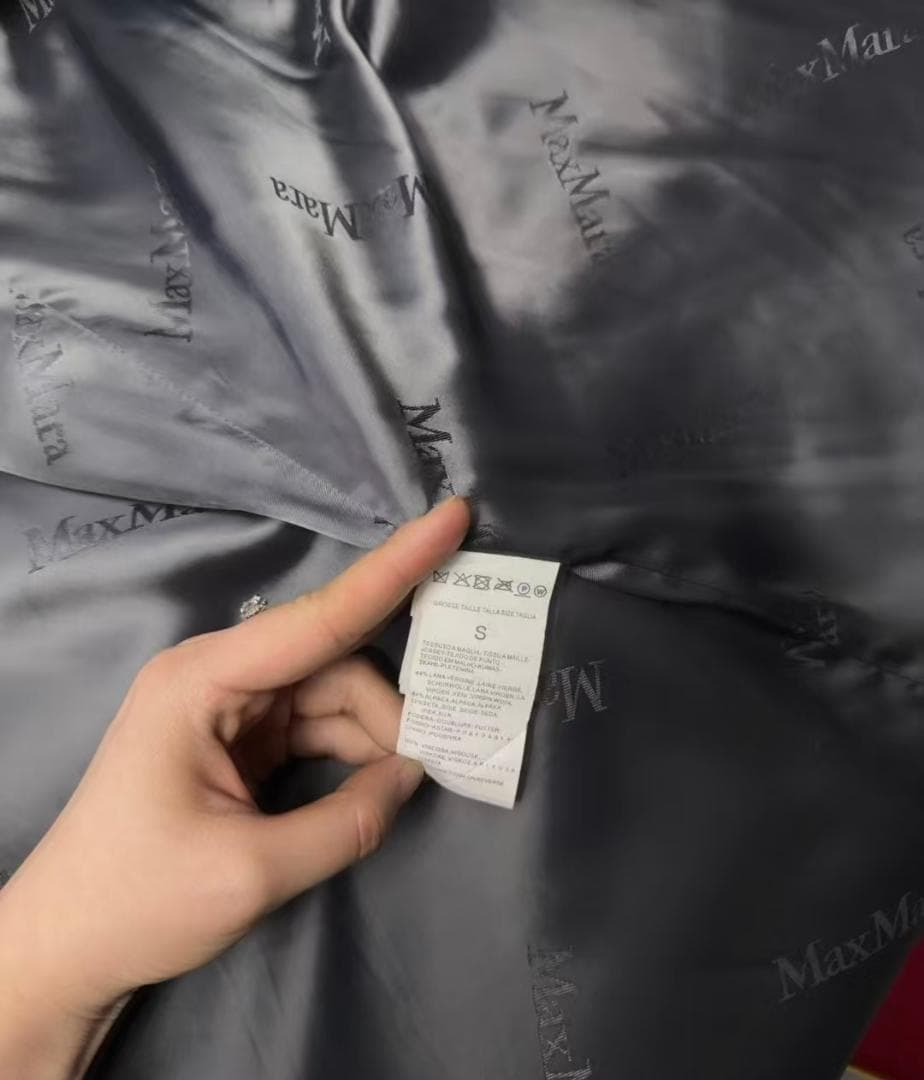 MaxMara グレー ファーコート