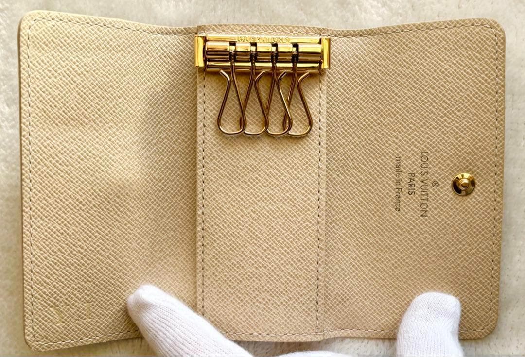 ルイヴィトンキーケースN60020ミュルティクレ4アズールダミエ RFID確認済