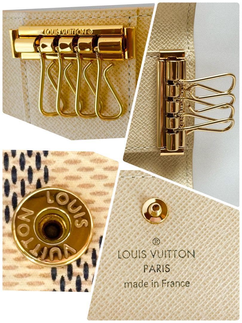 ルイヴィトンキーケースN60020ミュルティクレ4アズールダミエ RFID確認済