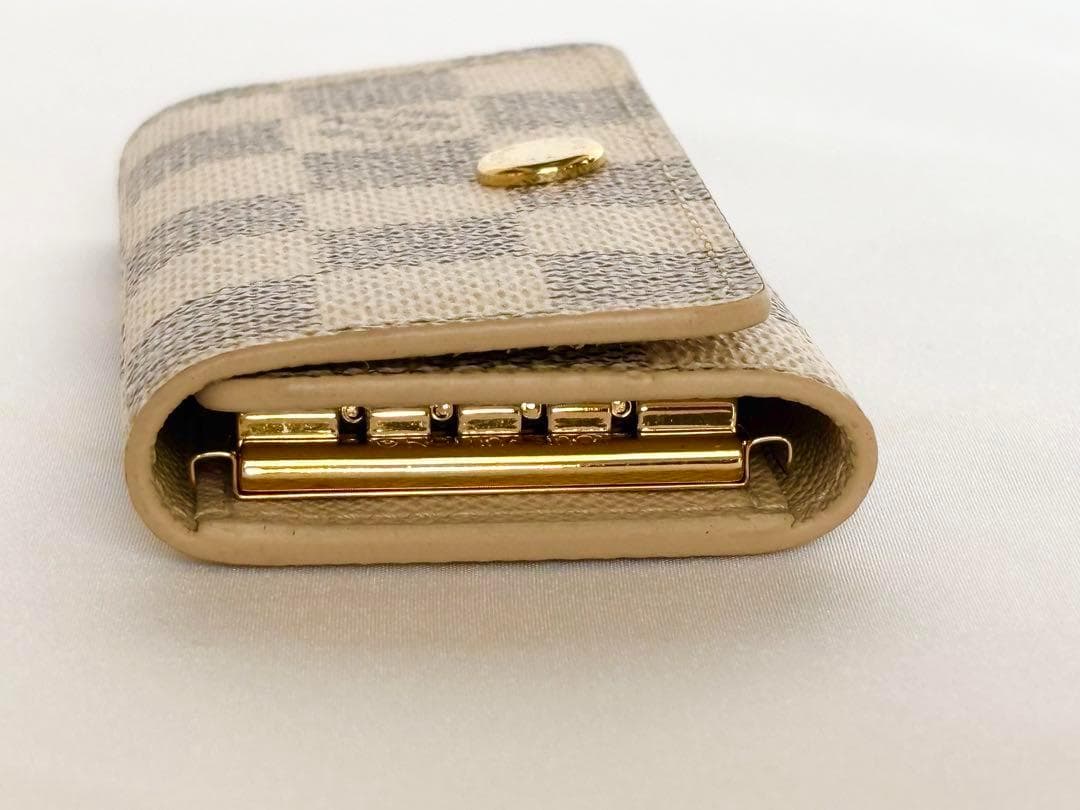 ルイヴィトンキーケースN60020ミュルティクレ4アズールダミエ RFID確認済