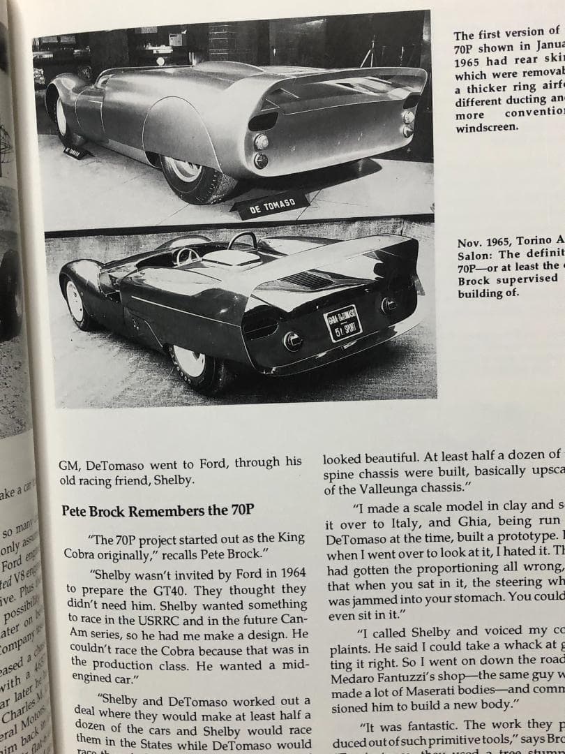 洋書 DE TOMASO The Man and the Machines