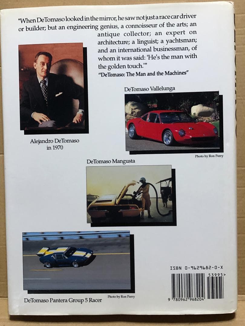 洋書 DE TOMASO The Man and the Machines