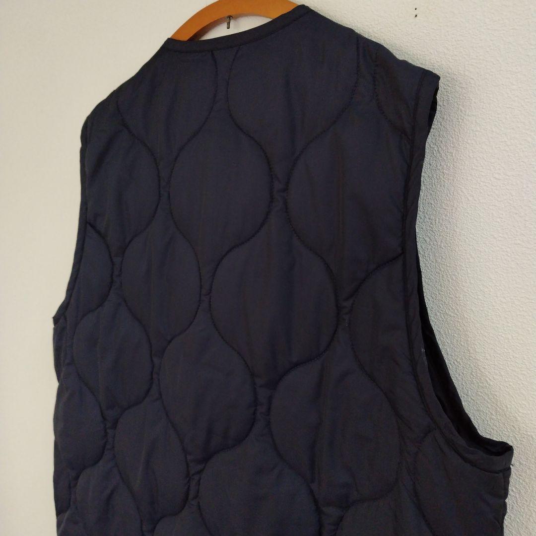 【専用】ヘリンドットサイ キルティング ロング ベスト 紺