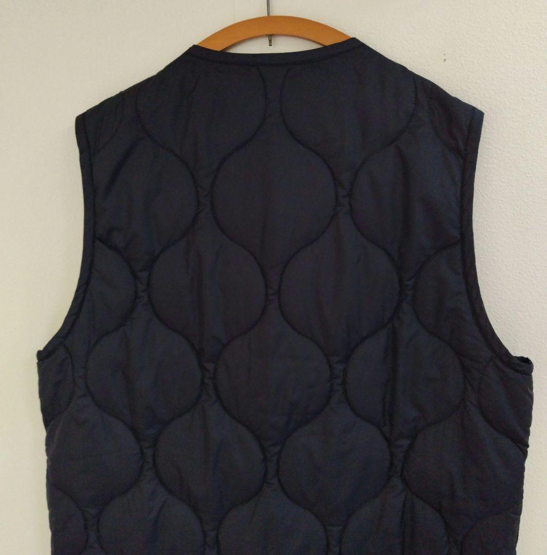 【専用】ヘリンドットサイ キルティング ロング ベスト 紺