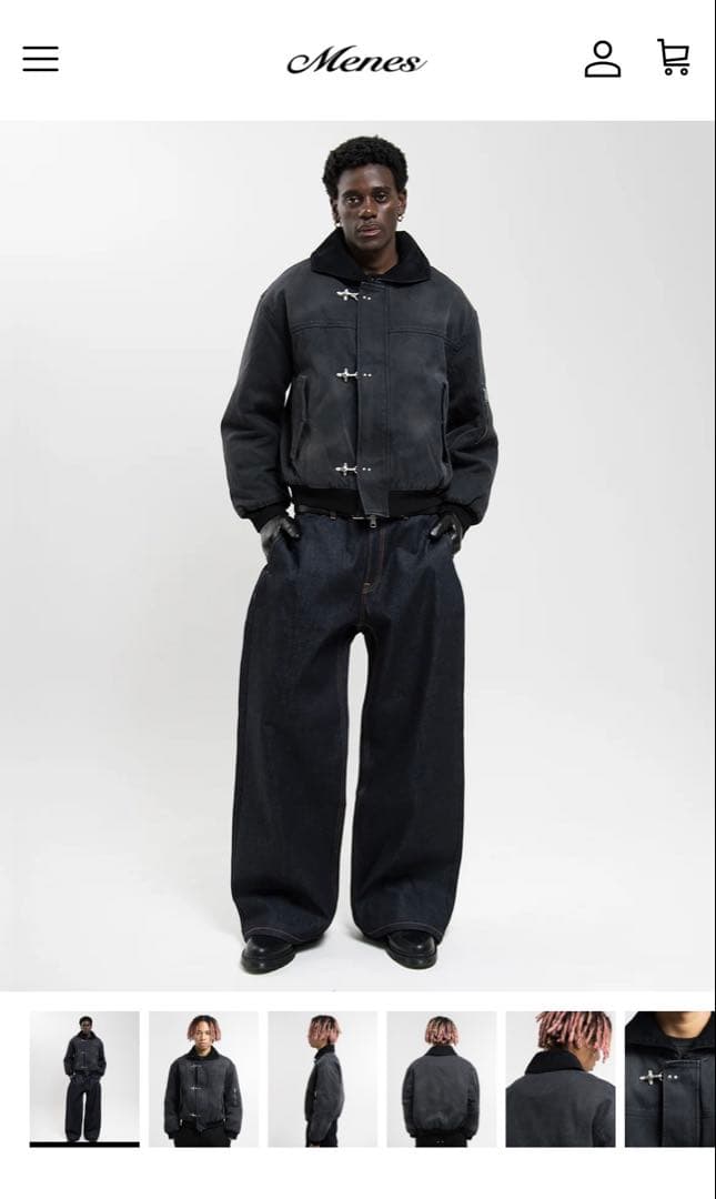 【破格】Menes Wabi-Sabi Clasp Bomber Jacket