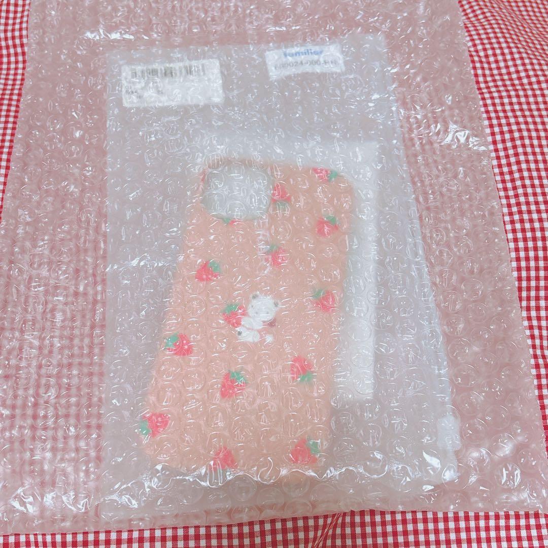 【新品】♡ファミリア限定♡カスタマイズスマホケース　iPhone 15ピンク♡