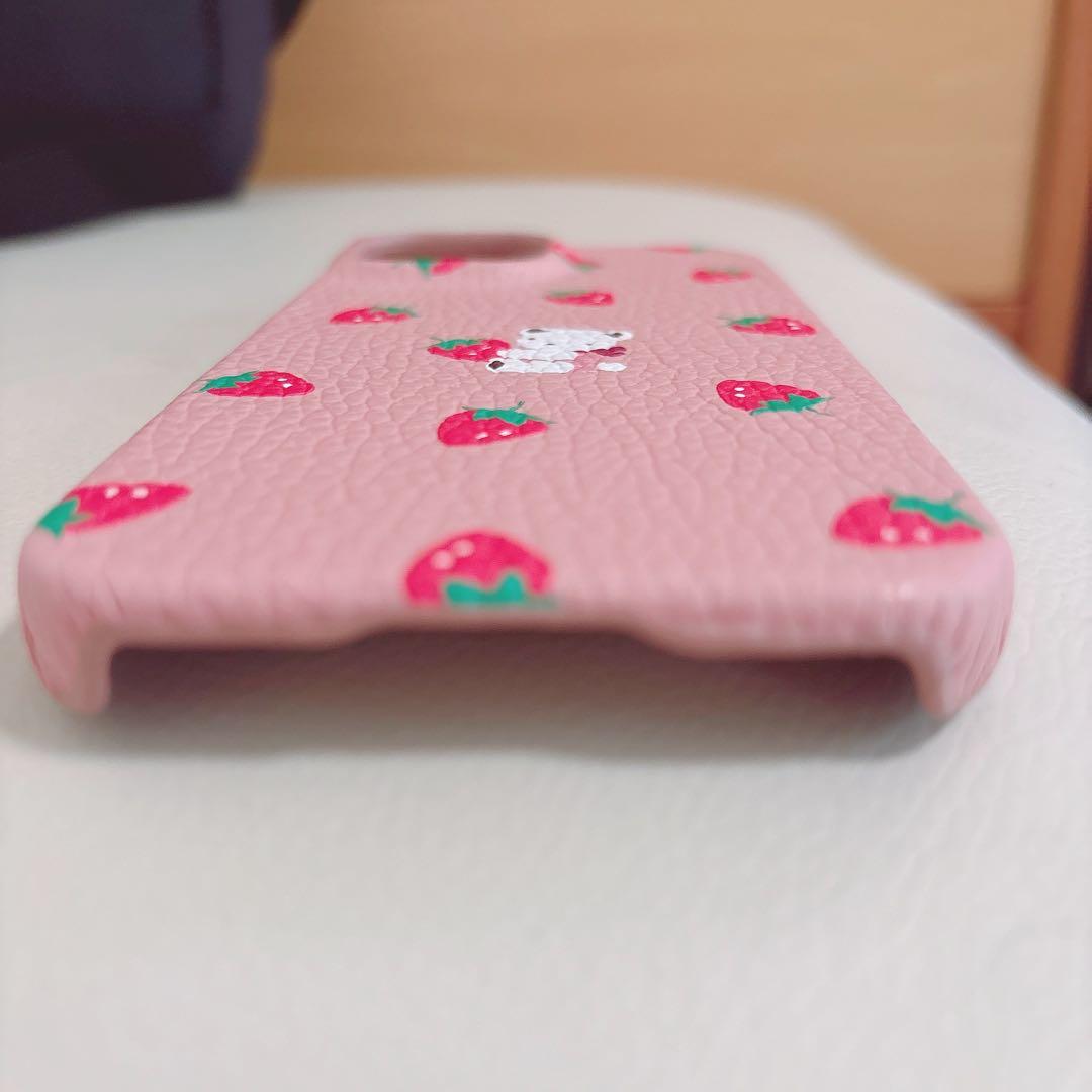 【新品】♡ファミリア限定♡カスタマイズスマホケース　iPhone 15ピンク♡
