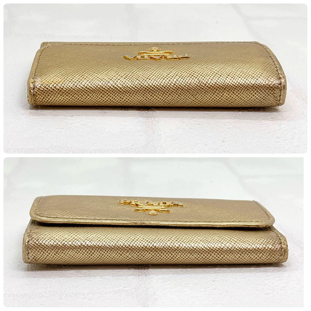 希少✨PRADA プラダ 6連 キーケース レザー ゴールド 箱付き レア
