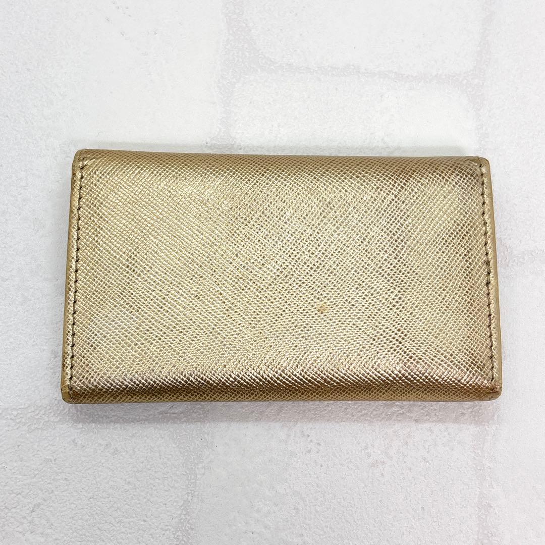 希少✨PRADA プラダ 6連 キーケース レザー ゴールド 箱付き レア