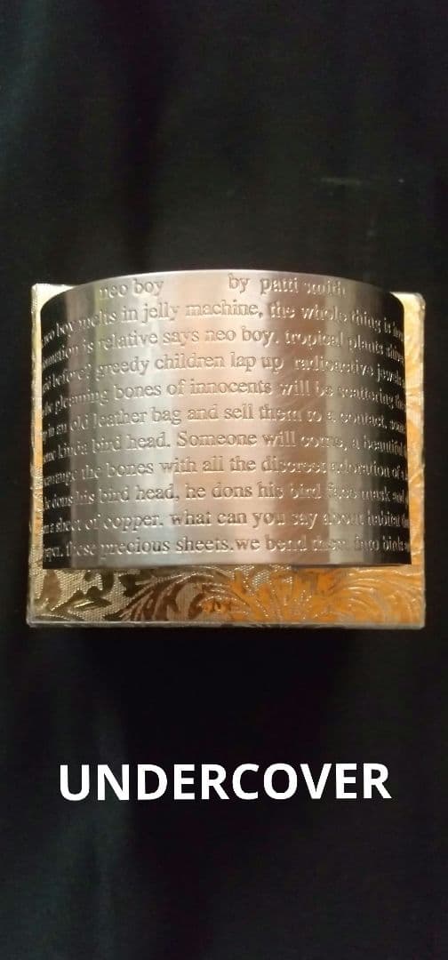 希少UNDERCOVER undercover アンダーカバー バングル レア