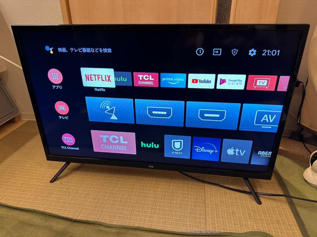 美品！TCL 32S515 スマートテレビ　32型　21年製　Android