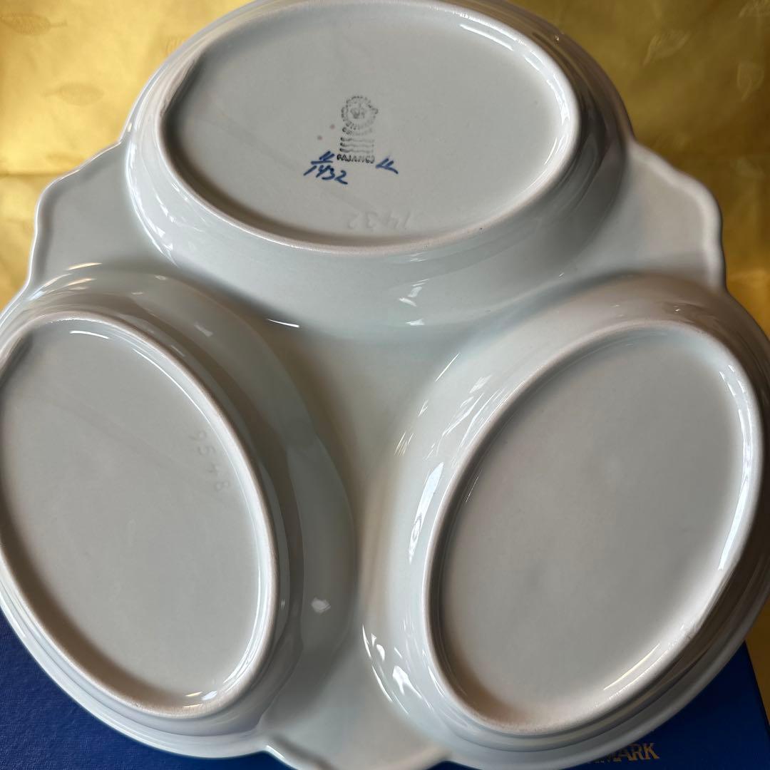 ロイヤルコペンハーゲン　トランクェーバー　3パートディッシュ