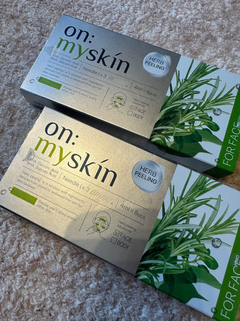【新品未開封】on: myskin ハーブピーリング 4ml×8包　5箱セット
