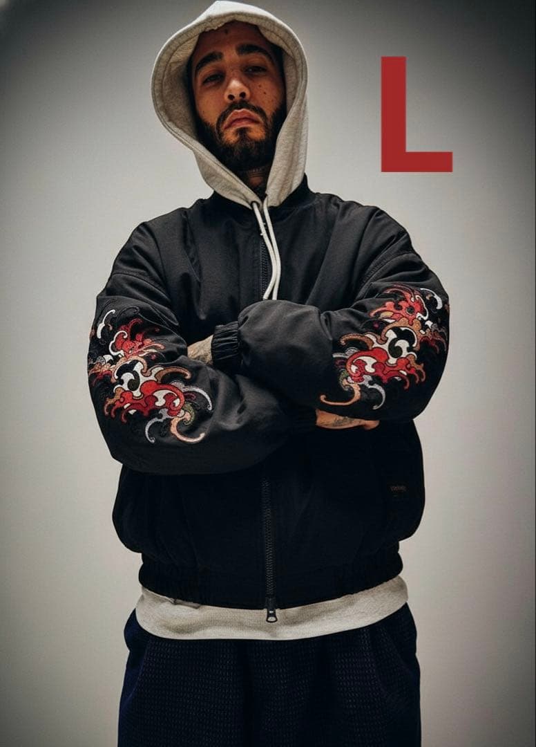 TIGHTBOOTH TBPR BRAIN DROPS MA-1 スカジャン L