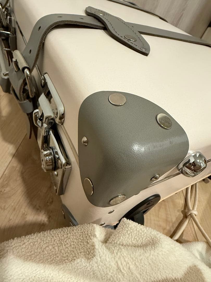 お値下げ中　限定　グローブトロッターサファリ　薄ピンク✖️グレーキャリーケース2輪