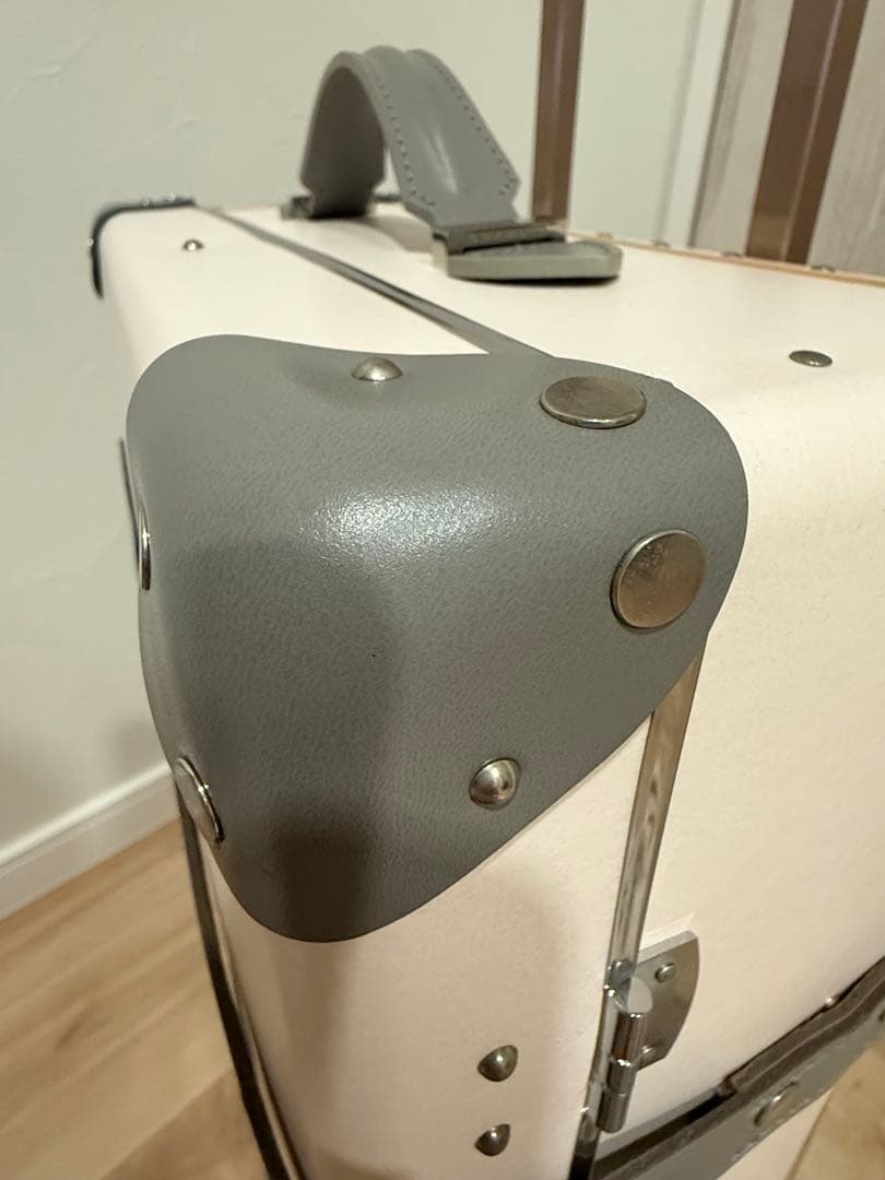 お値下げ中　限定　グローブトロッターサファリ　薄ピンク✖️グレーキャリーケース2輪