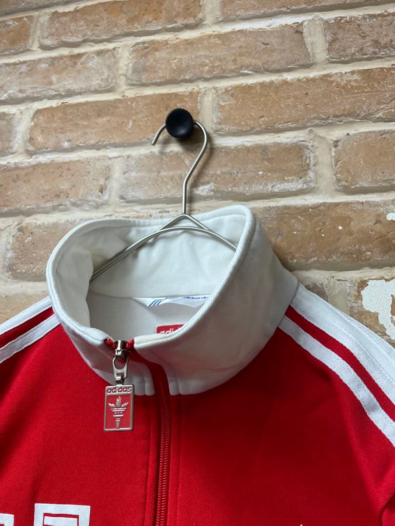 90s adidas アディダス　トラックジャケット　アーカイブ　中国　赤　刺繍