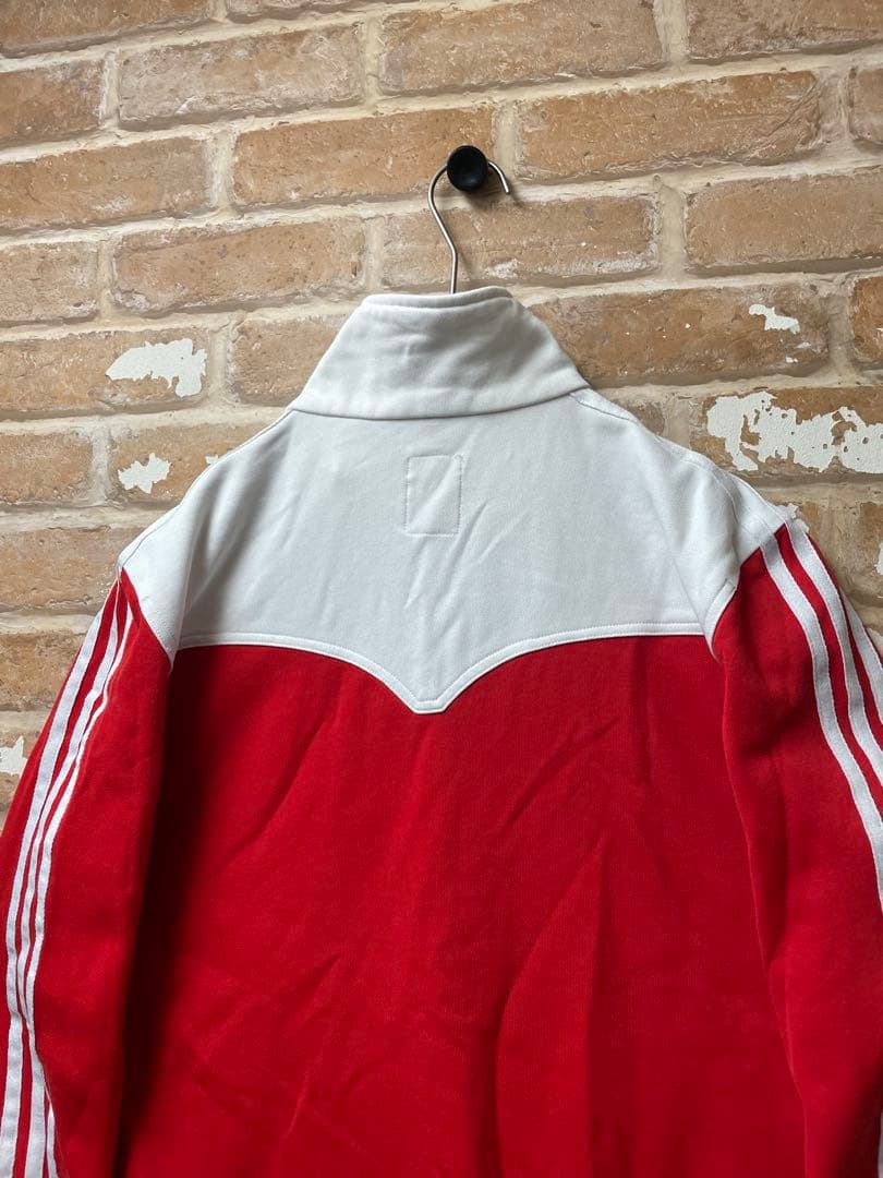 90s adidas アディダス　トラックジャケット　アーカイブ　中国　赤　刺繍