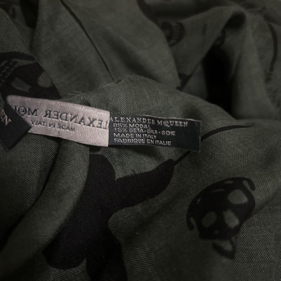 小物 Alexander Mcqueen Skull Silk Scarf y2k