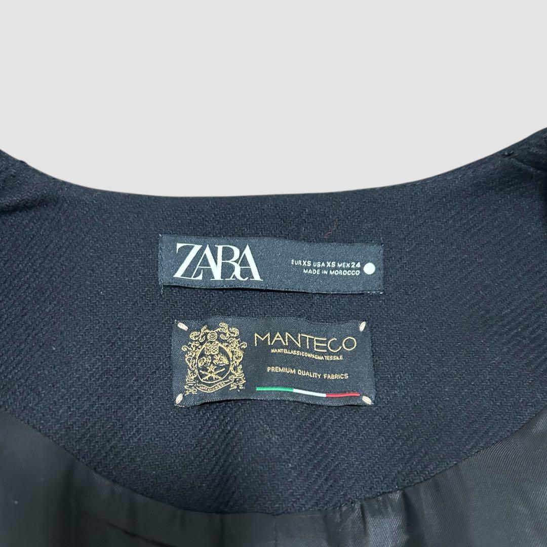 美品 ZARA ザラ ポンチョ ケープコート マントコート MANTECO XS