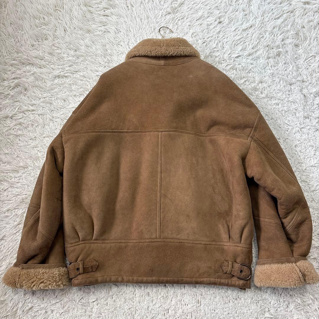 希少【SHEARLING】USA くるみボタン　ムートン　ボアスエード　US M