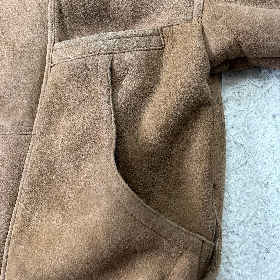 希少【SHEARLING】USA くるみボタン　ムートン　ボアスエード　US M