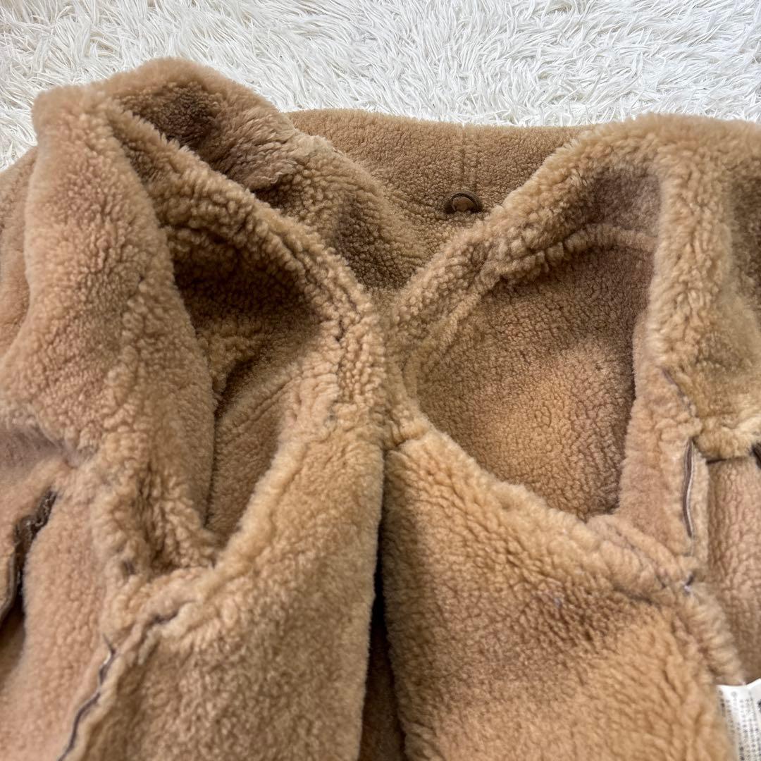 希少【SHEARLING】USA くるみボタン　ムートン　ボアスエード　US M