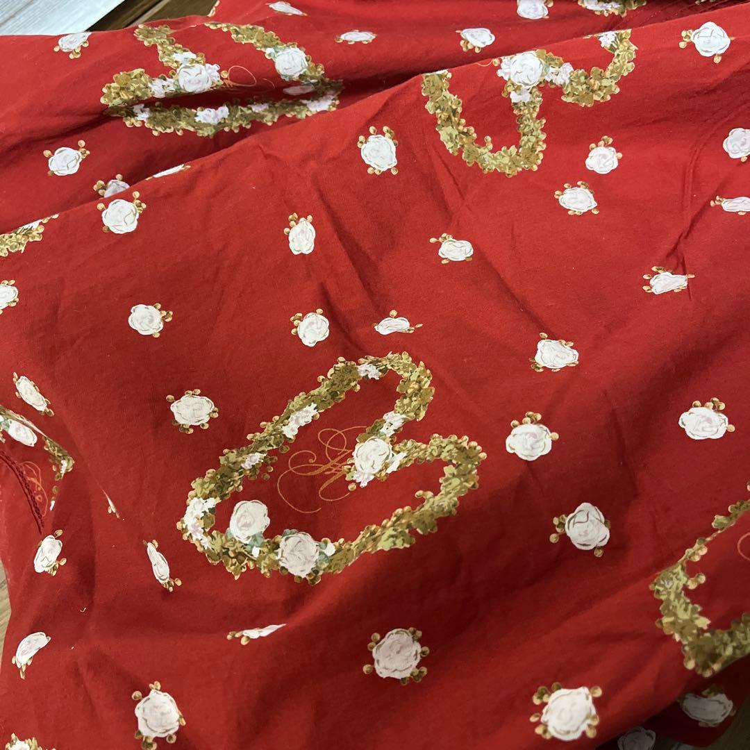 ピンクハウス　ハートリース　ワンピース＆エプロンワンピースセットピンク　赤