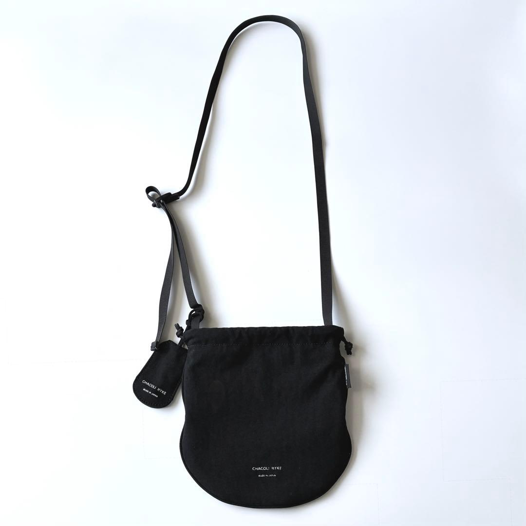 HYKE　CORDURA DRAWSTRING BAG　BLACK