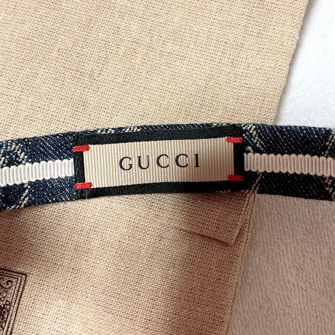 ♡GUCCI 【グッチ】♡ GGキャンバス デニムカチューシャ