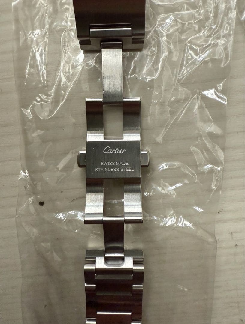 美品　カルティエ　純正　カリブルドゥ カルティエ用ステンレスベルト　日本正規品