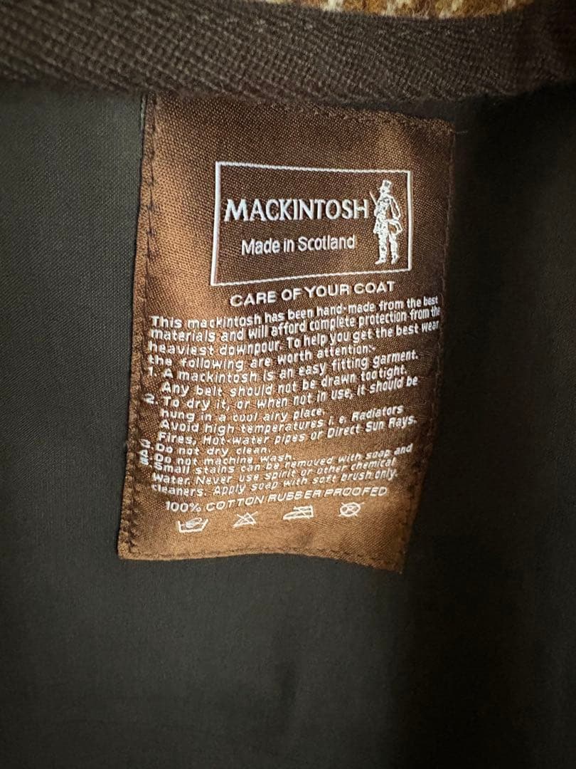 Y's×MACKINTOSH ゴム引きトレンチコート