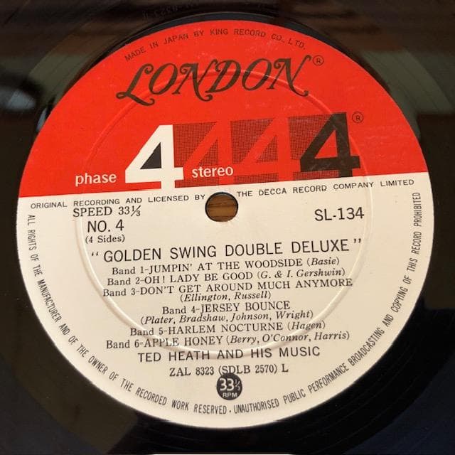テッド・ヒース / 栄光のスウィング2枚組LP 豪華版 d640y69