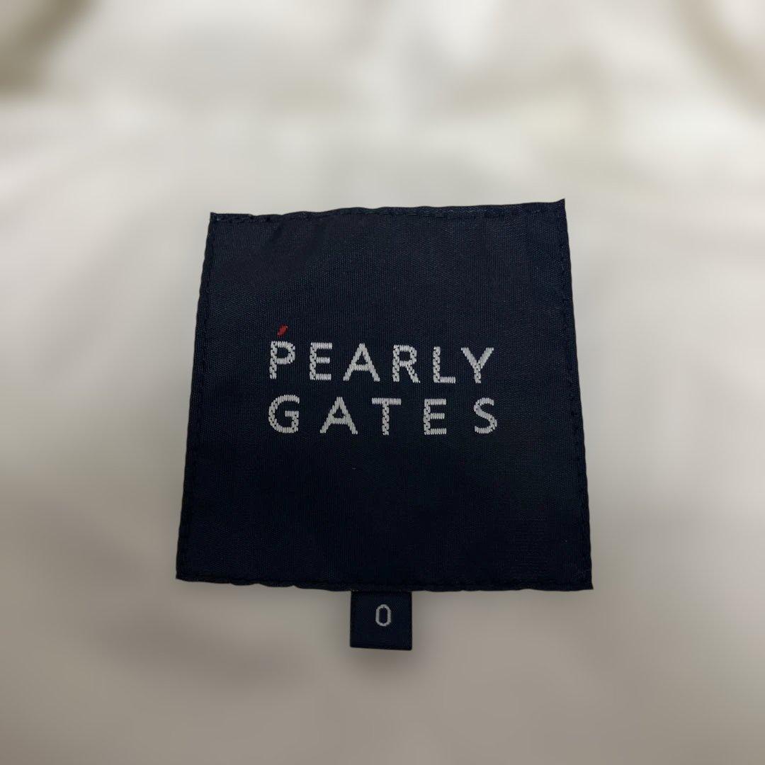 【2WAY】パーリーゲイツ ロゴダウン ベスト ホワイト フード サイズ0