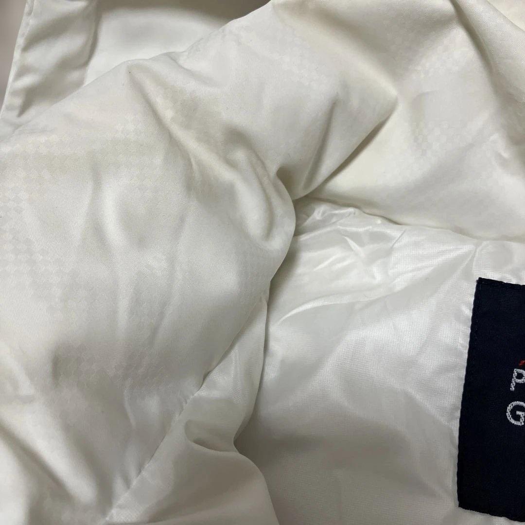 【2WAY】パーリーゲイツ ロゴダウン ベスト ホワイト フード サイズ0