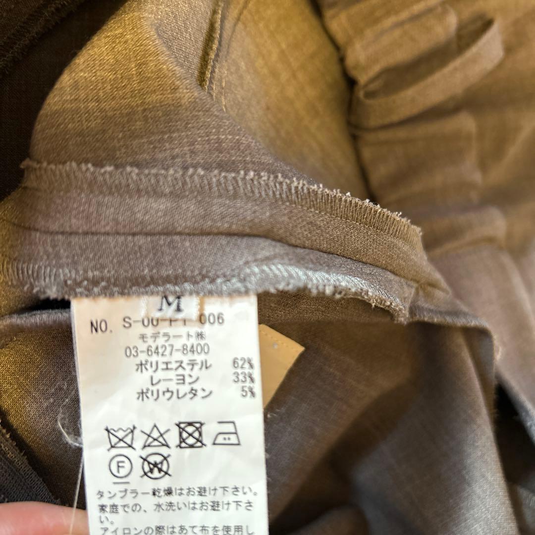 ソージュ soeju ウールライク　タックパンツ