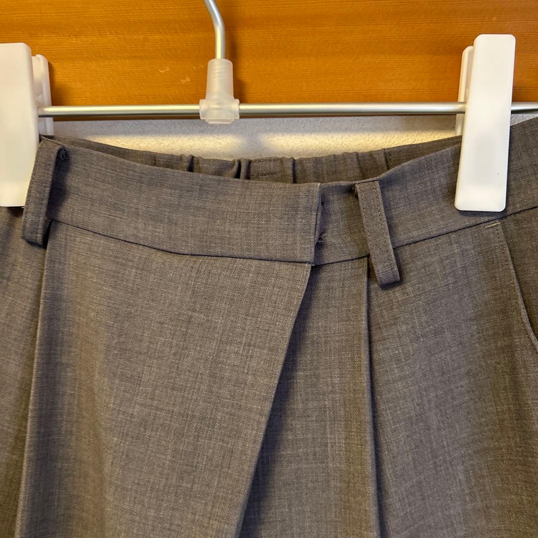 ソージュ soeju ウールライク　タックパンツ