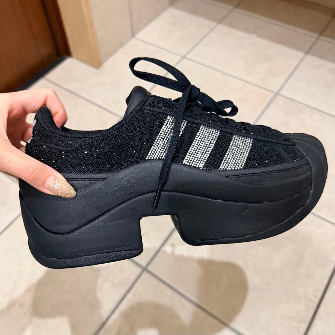 美品 adidas スーパースター ボールド 厚底スニーカー 25.5cm