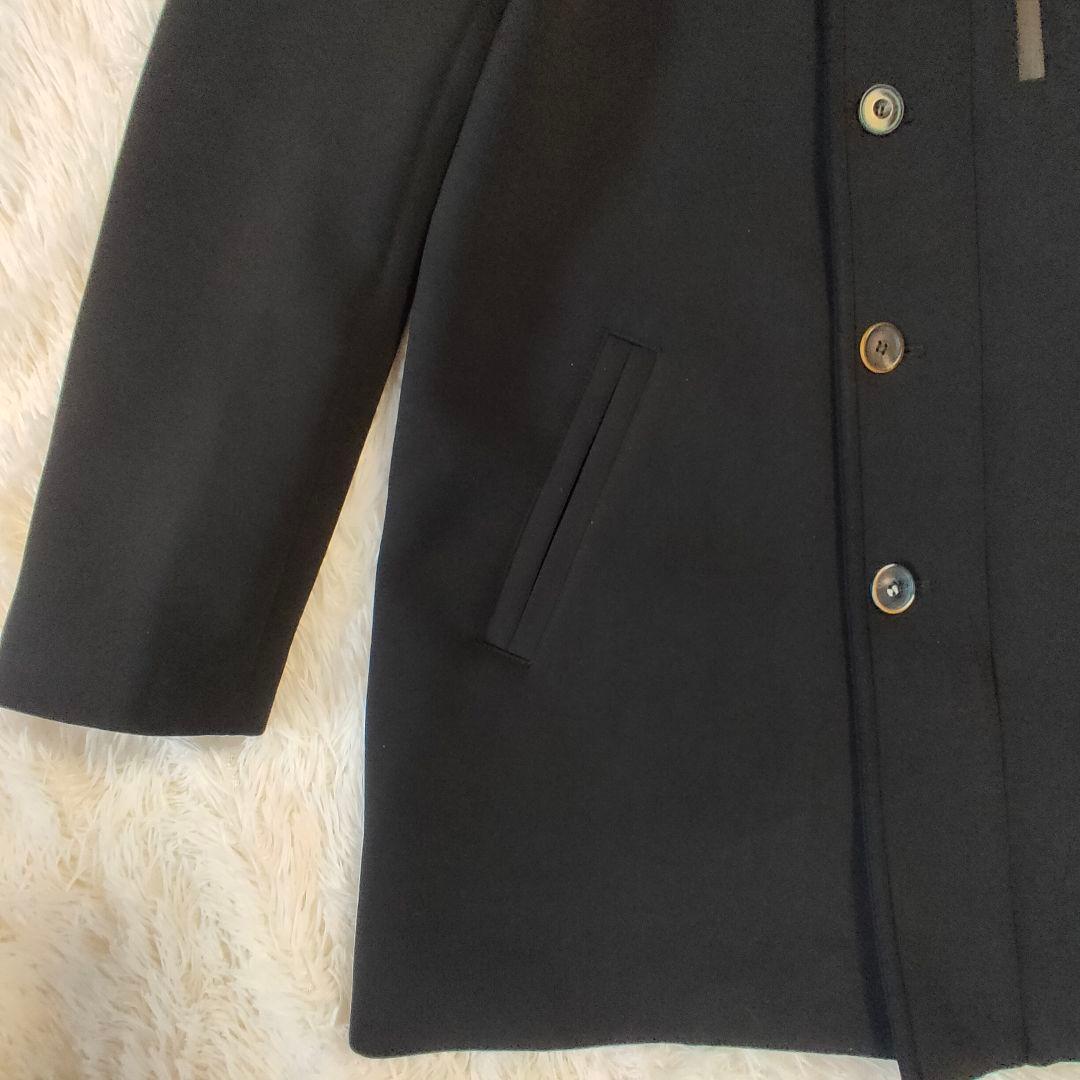 BOB ボンディングコート 大きいサイズ フーデットコート チェック ブラック