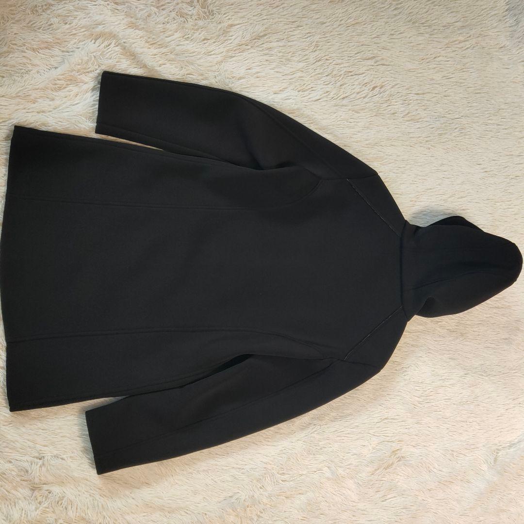 BOB ボンディングコート 大きいサイズ フーデットコート チェック ブラック