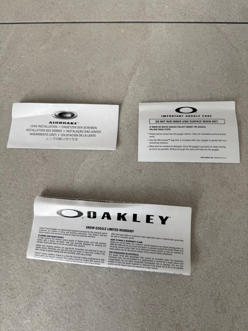 スキー・スノーボードアクセサリー Oakley Airbrake