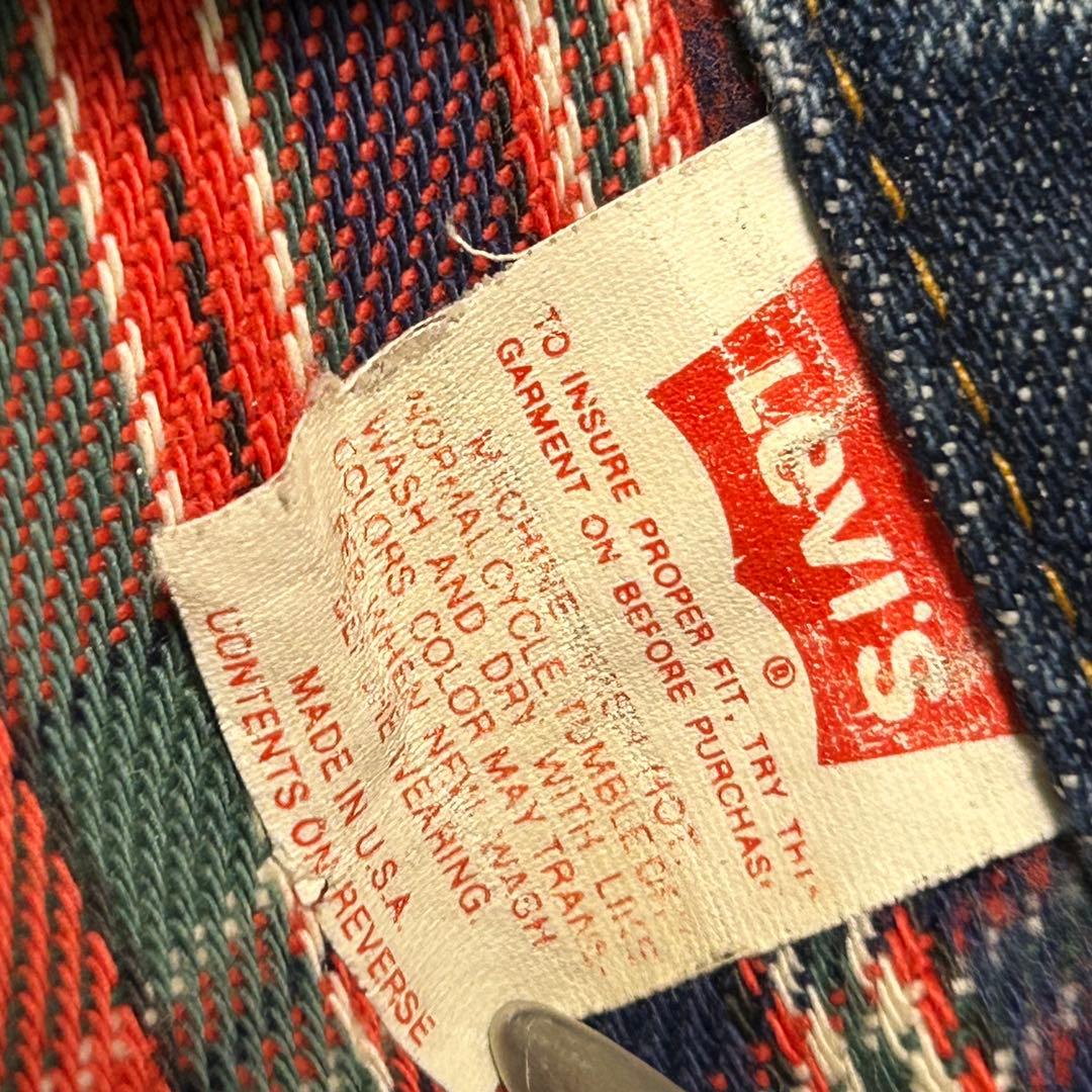 Levi's リーバイス　70417 デニムジャケット　ブランケット付　38㌅