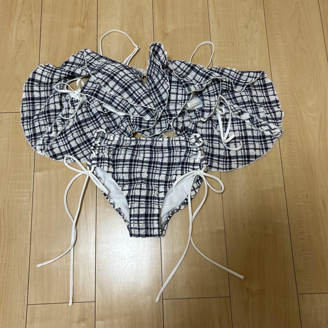 rienda リエンダ マルチファブリックフリルワイヤーカップビキニ 新品