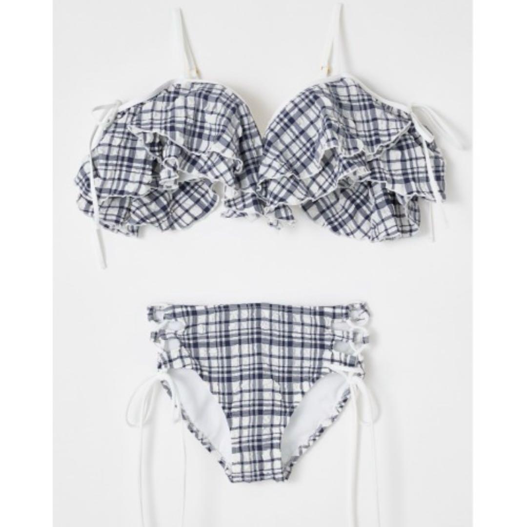 rienda リエンダ マルチファブリックフリルワイヤーカップビキニ 新品