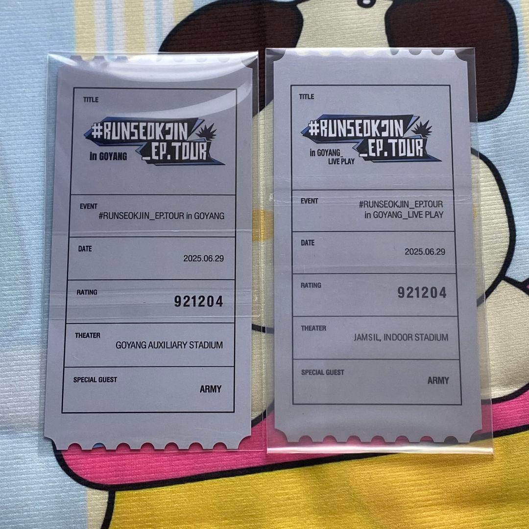 JIN6/29RUNSEOKJIN_EP.TOUR inGOYANG トレカ2種