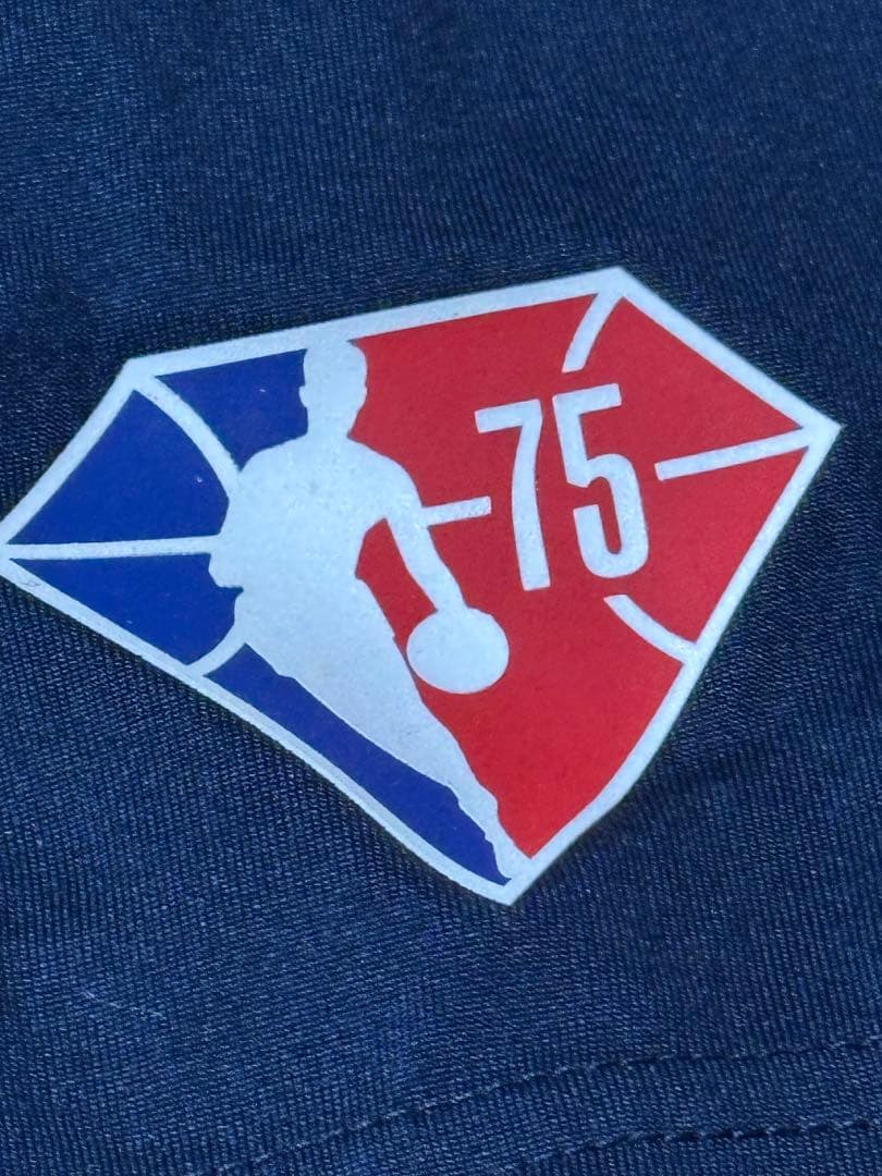 ナイキユタジャズワームアップtシャツNBA75周年選手支給品Used Mサイズ