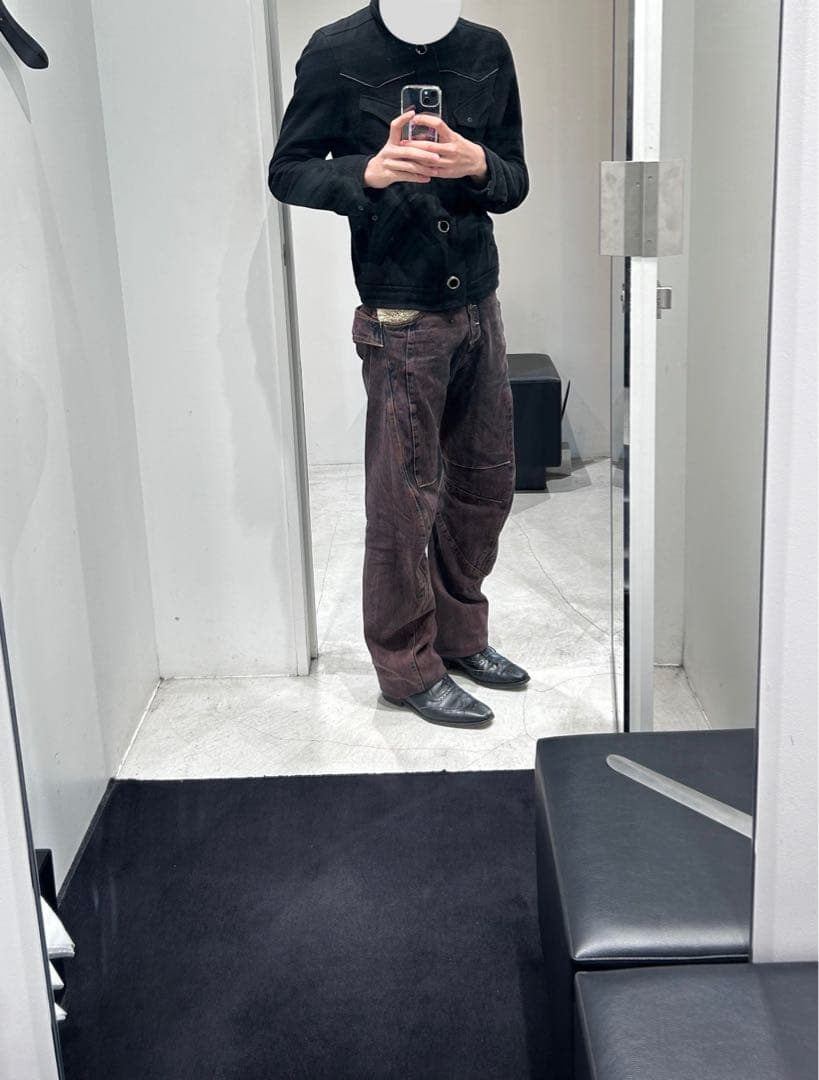 り*り様 深水光太変形ワイドデニムキココスタンディノフ×LEVI'S ブラウンデ