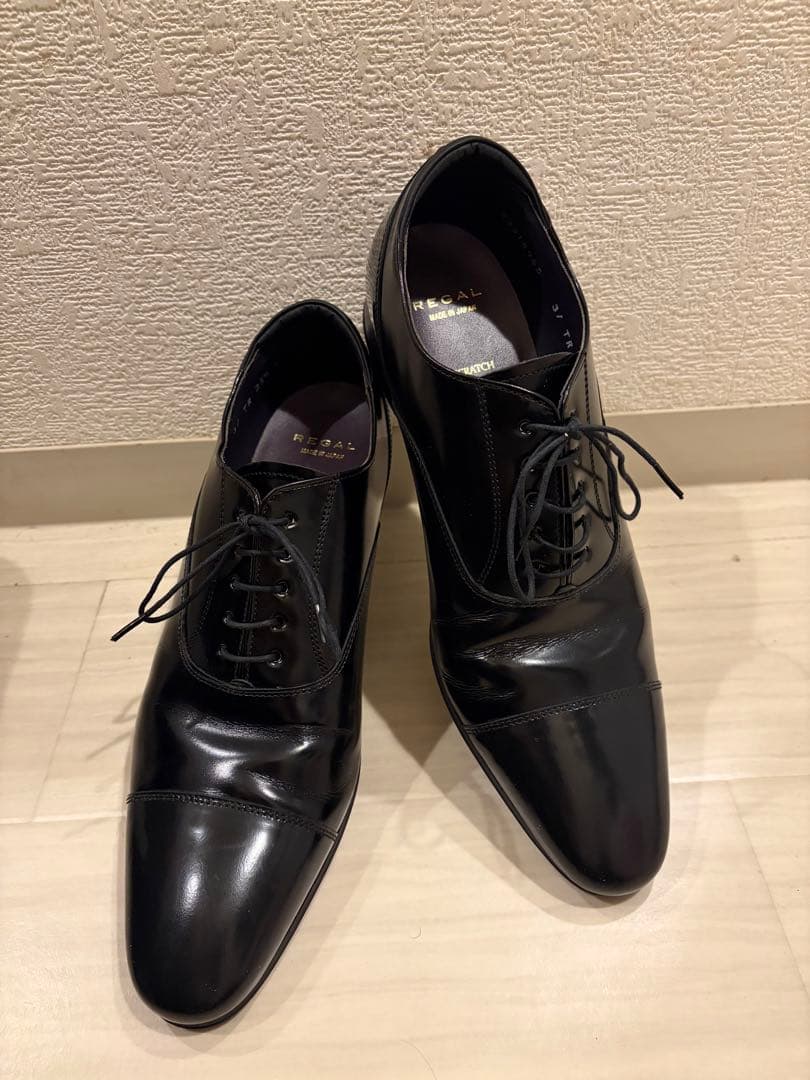 【極美品】REGAL リーガル　革靴　31TR ストレートチップ 25.5センチ